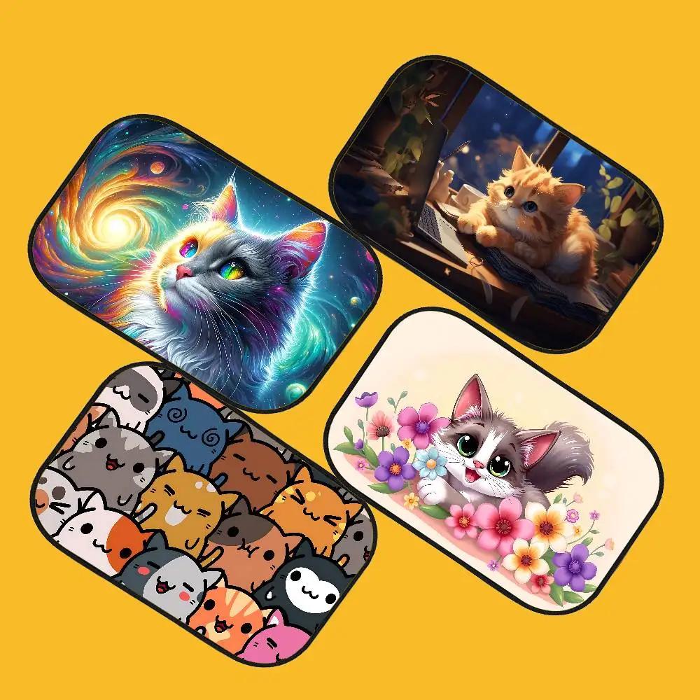 

Cartoon Cat Car Sunshade Covers Cover Universal Windscreen Folding Visor Windshield Auto Sun Shade Accessories