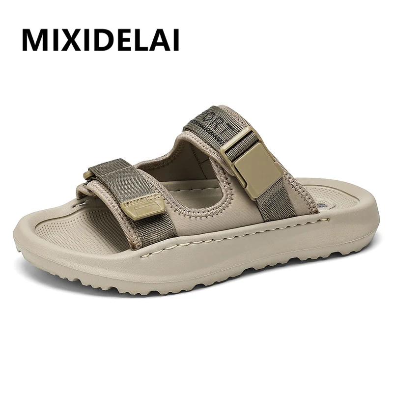 Fashion Men Sandals Hollow Breathable Casual Shoes for Men Waterproof Beach Sandals Soft Running Male Sneaker Sapatos Masculinos