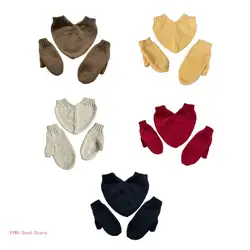 Keep Warm Full Finger Gloves Couple Skiing Long Mitten with Hand Holding Design
