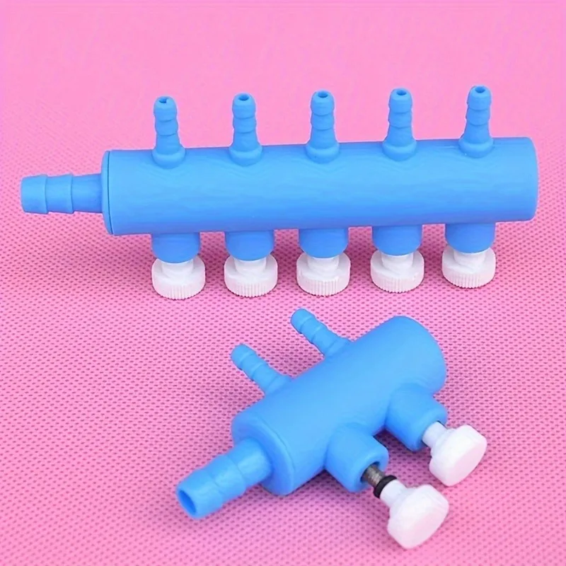 Luftstromregelventil-Set für Aquarien – Sauerstoffpumpen-Umsteller mit Schlauchverbindung für die Belüftung im Aquarium, langlebiges ABS-Material – Detail 4