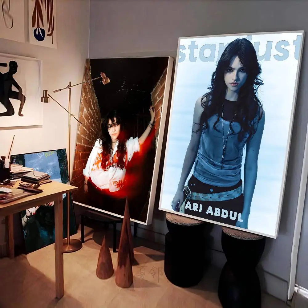 Singer A-Ari Abdul Self-adhesive Art Poster Fancy Wall Sticker for Living Room Bar Decoration Vintage Decorative Painting
