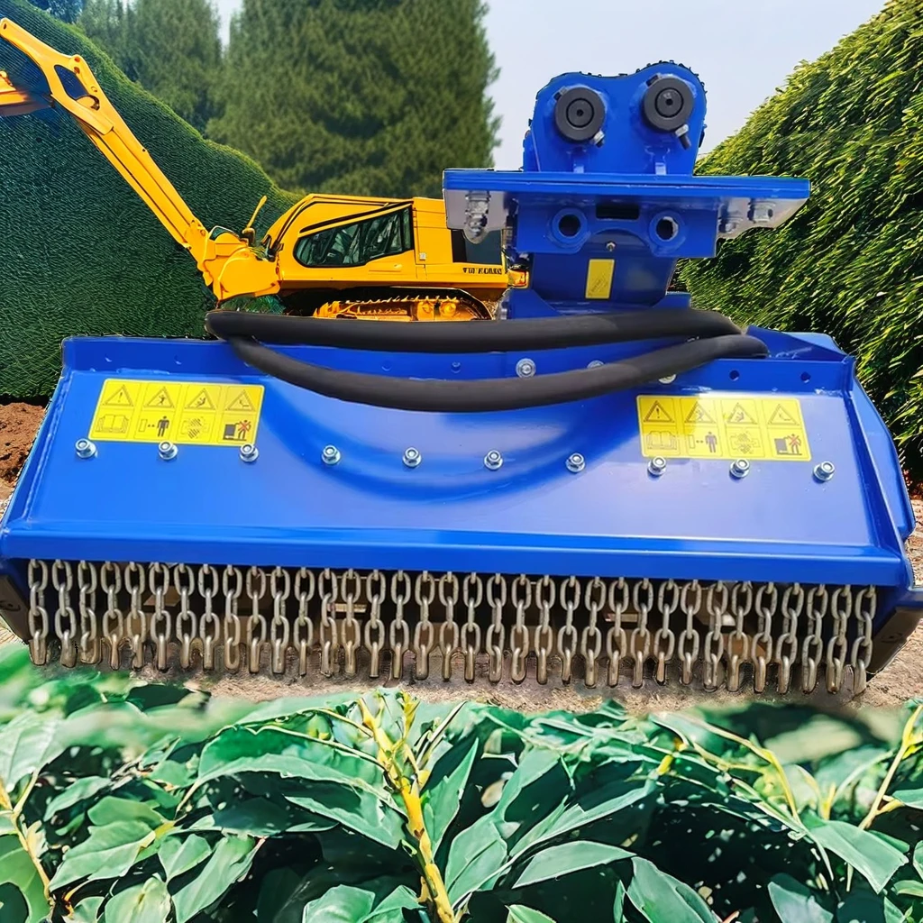 Tractor Lawn Mower Hydraulic Flail Mower Used For Excavator Flail Head Industrial OEM
