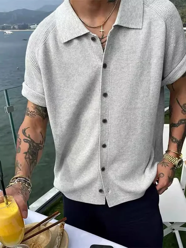 

Мужская трикотажная футболка свободного кроя с коротким рукавом, дышащая, легкая, летняя, повседневная, современная, с круглым вырезом