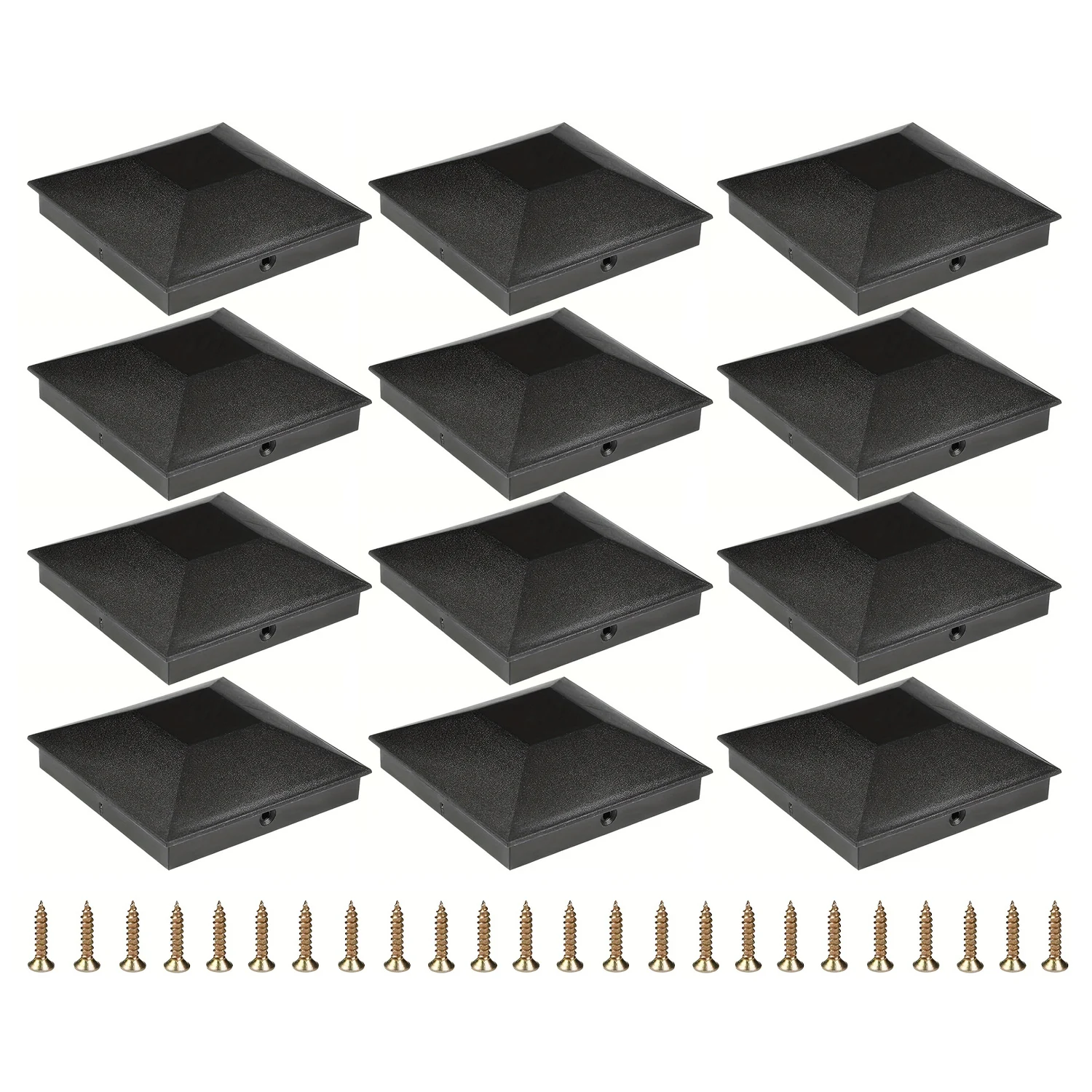 Waterproof Deck Post Covers for 4x4 Posts Includes Screws Available in 6 or 12 Pack for Convenient Installation