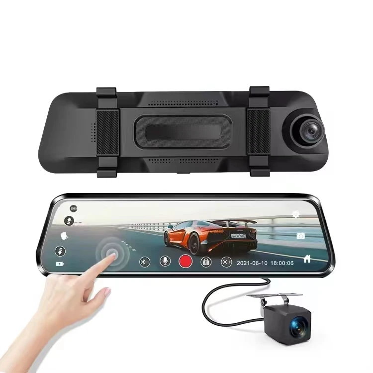 

Dual Lens Full HD 1080P Car DVR 10 Inch Dash Cam Mirror Dashcam Rear View Mirror Dashcam for Car