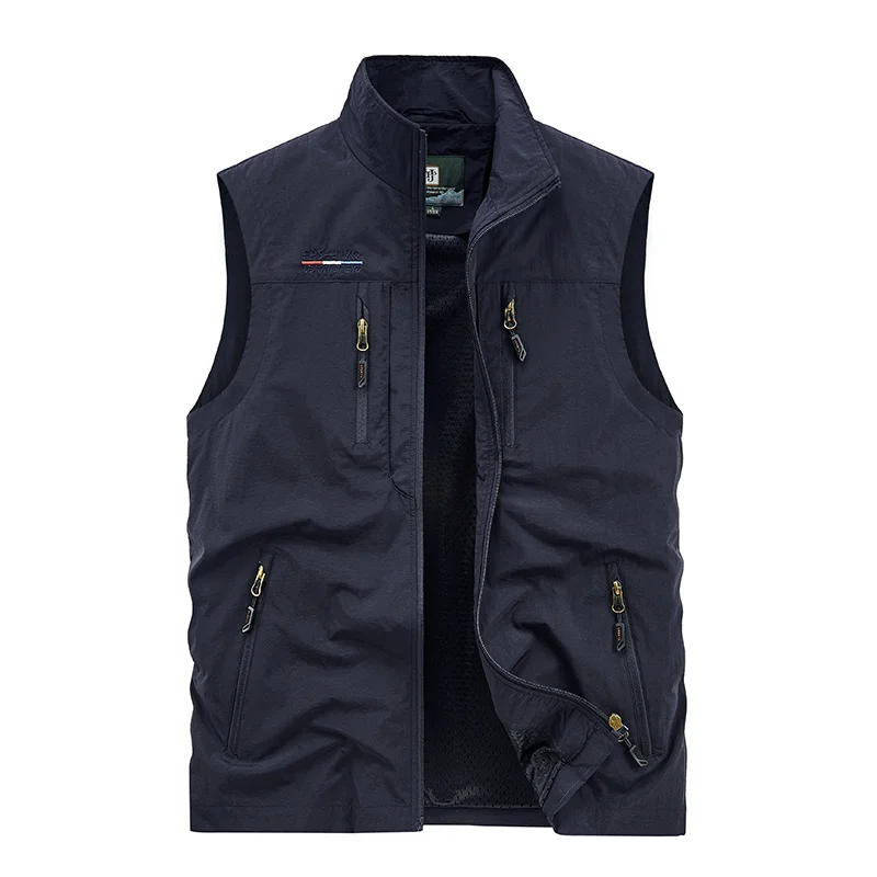 Work Vest Men Men's Summer Tactical Jackets Motorcyclist Multi-pocket Sleeveless Jacket Fishing Clothing Hunting Coat MAN Coats