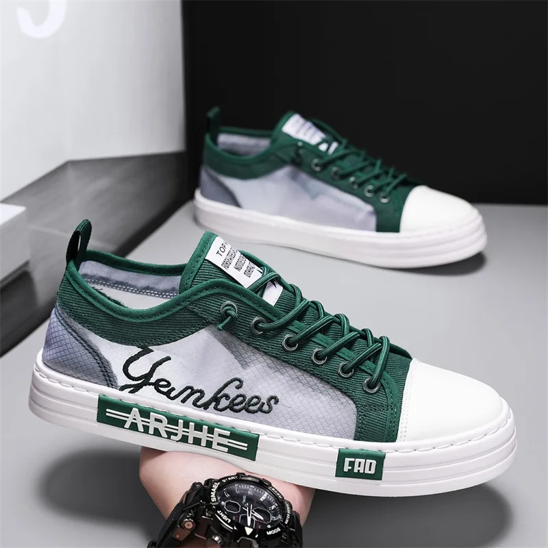 YRZL Men's Sports Shoes Comfortable Walking Shoe Casual Sneakers Non Slip Male Sneaker Breathable Skateboarding Shoes