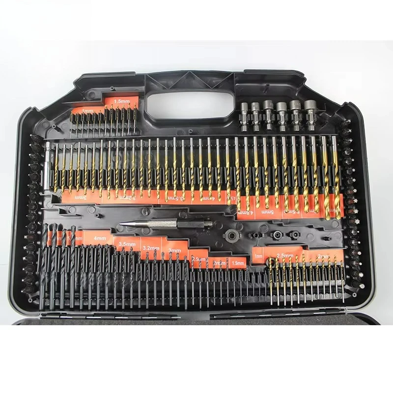 Wood metal concrete power tool set Multifunctional 246 drill bit set Electric drill hand tool box