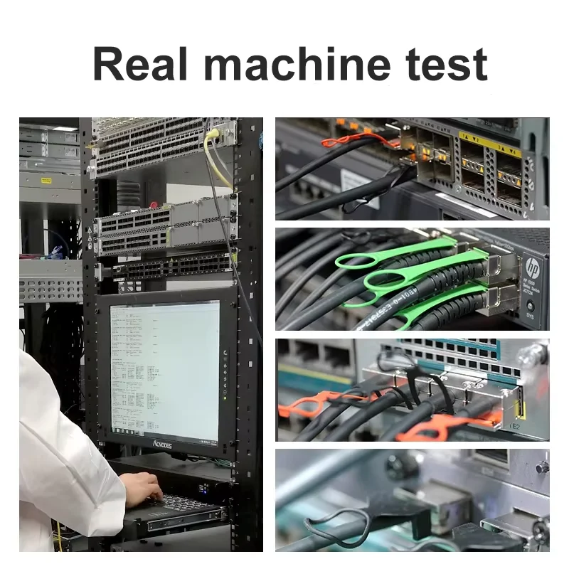 كابل 25G AOC 1/3/5/7/15/20m LSZH SFP28 إلى SFP28 OM3 كابل بصري نشط متوافق مع مفتاح Mellanox/MikroTik/Cisco/Juniper #5