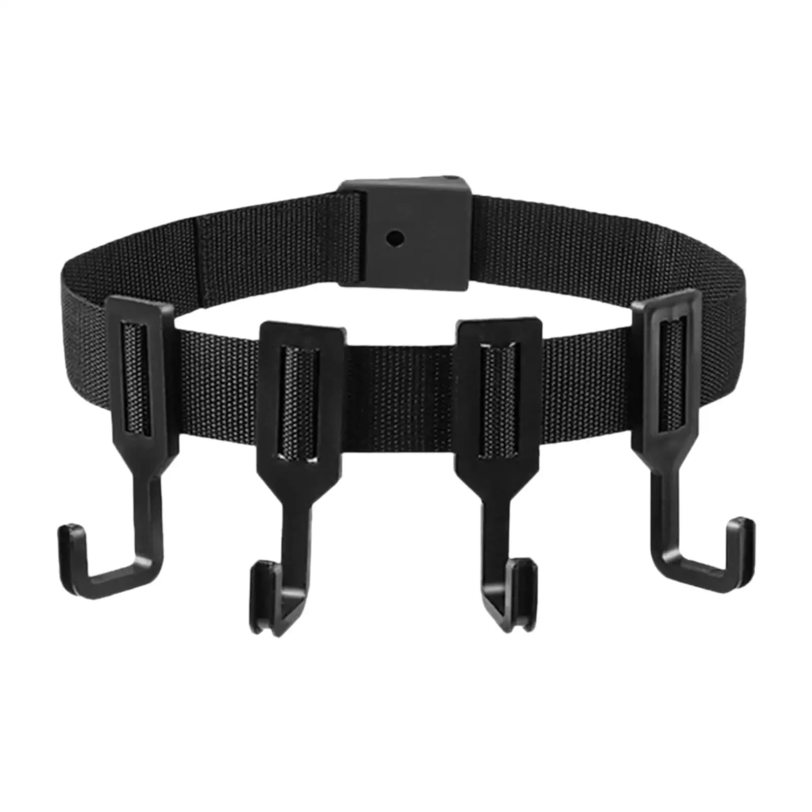 Tree Stand Harness Strap with 4 Hooks Gear Supplies Versatile Accessory Holder for Camping Backpacking Outdoor Fishing Backyard