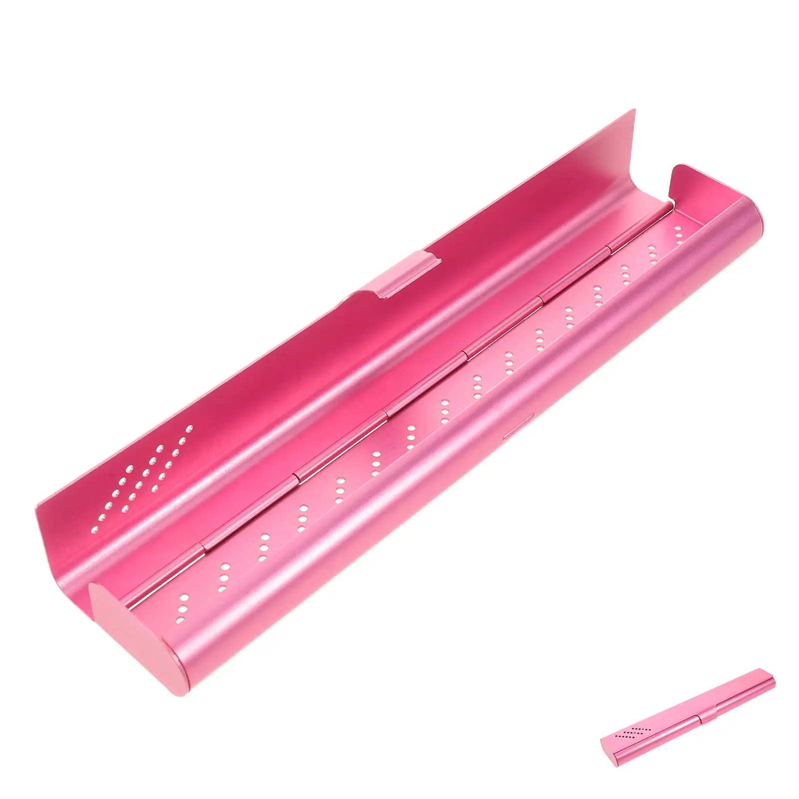 Aluminum Toothbrush Travel Case Pink Portable Ventilated Holder Slim Toothbrush Container for Camping School Work