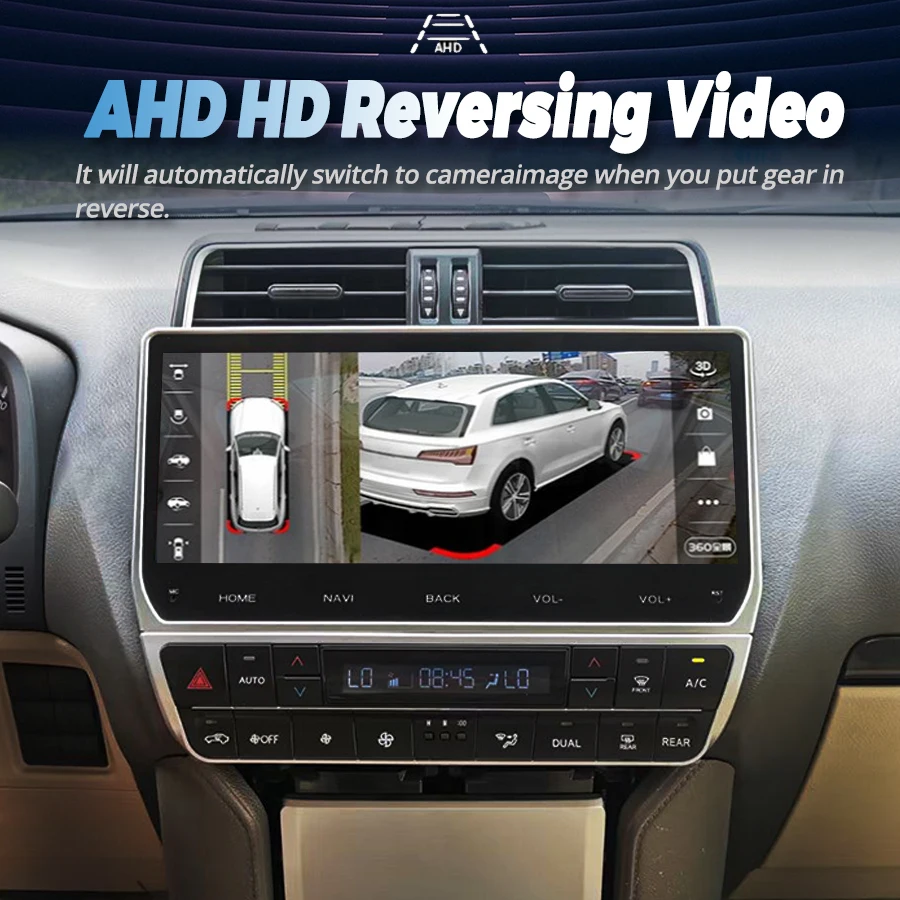 12,3-дюймовый автомобильный радиоприемник с экраном Android 14 CarPlay для Toyota Prado 2021 2019 2020 GPS 2din, авторадио, мультимедийный видеоплеер, навигация