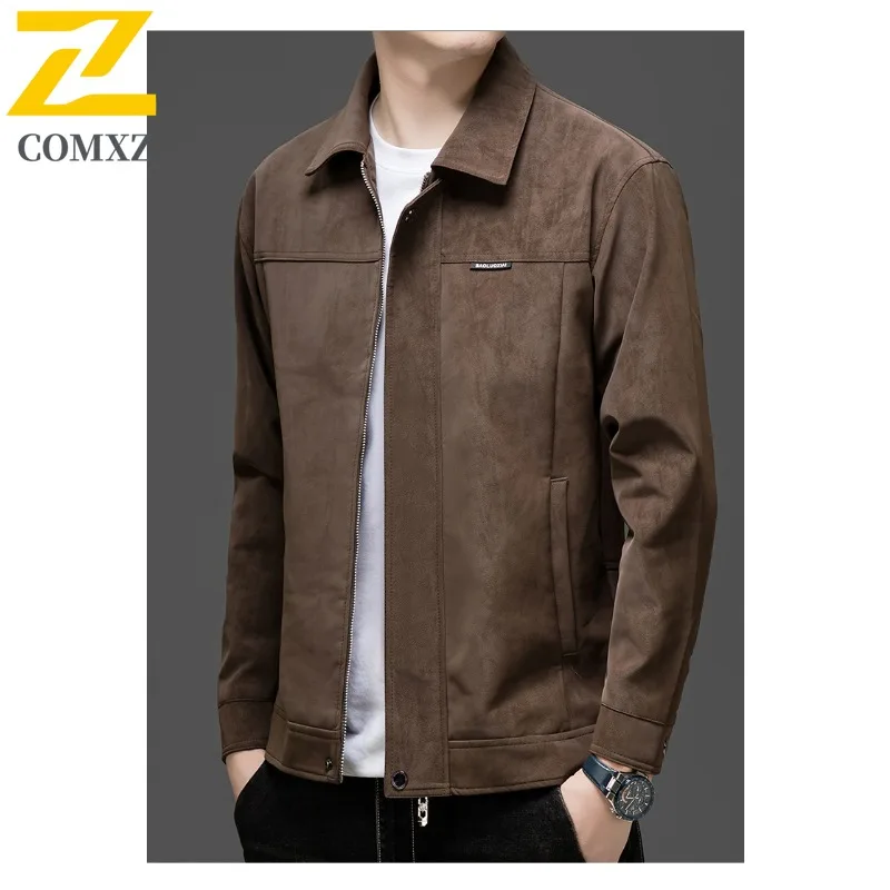 سترة عمل من الصوف السويدي للرجال معطف كاجوال ذو طية صدر السترة مع نسيج ممتاز لكبار السادة ملابس المكتب اليومي #5