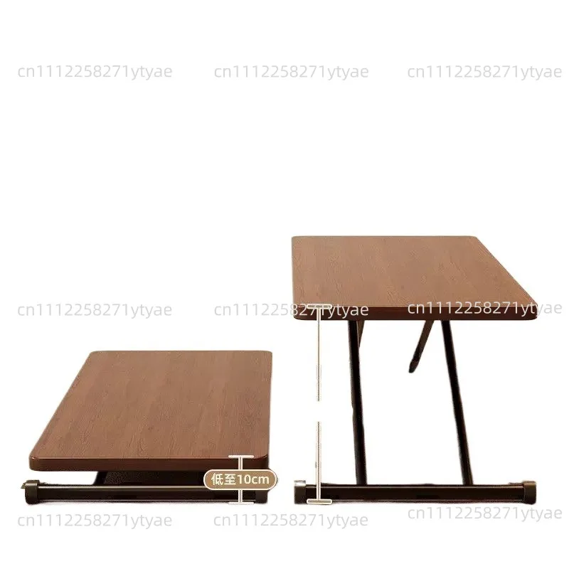 Multi-functional Simple Portable Computer Desk Side Bed Tables Mini Home Furniture 1PC Folding Tea Table Liftable Coffee Table