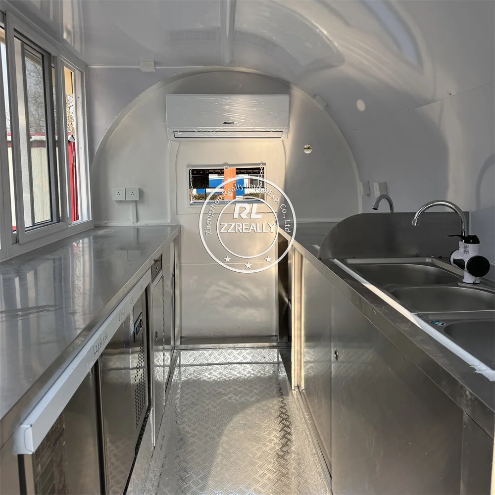 Concession Food Truck Snack Pizza Truck Coffee Cart Custom Catering Trailer Street Restaurant Fully Equipped Food Trailer - Image 6
