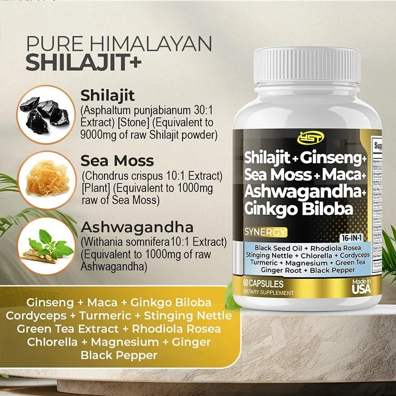 Pasta Shilajit orgánica del Himalaya, suplementos minerales traza Xilaizhi, suplemento de elemento, jabón de carbón de bambú