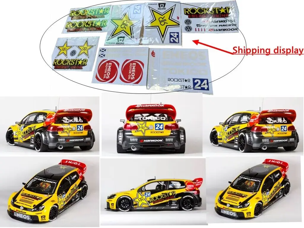 1/7 KM C3 Rally Cen Raing M-Sport Carisma M48S HPI WR8 GT3 Body stickers kyosho