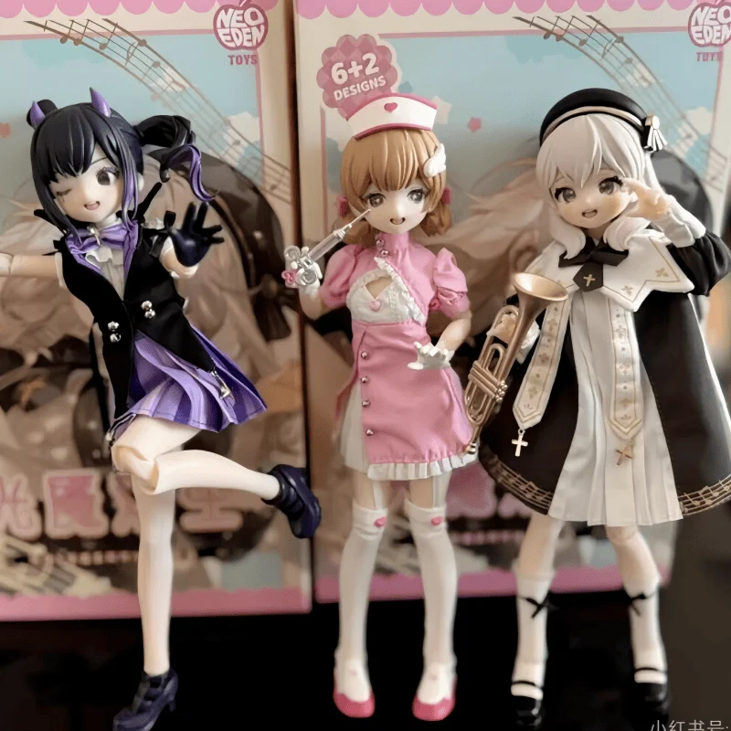 

Original Mjd Doll Blind Box Neo Eden Light Mare Twin Series Anime Figure Girls Articular Mobility Kawaii Desktop Decorat toy