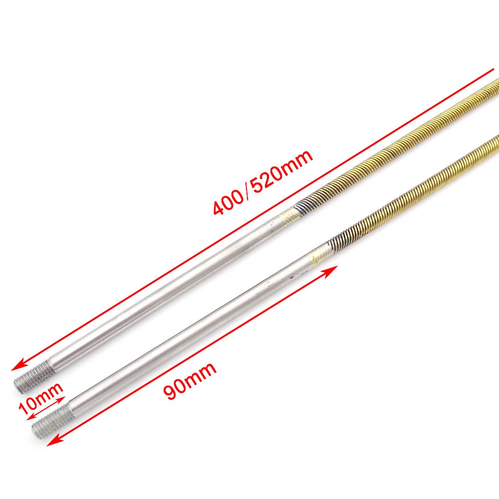 1PC 3/16" 4,76 mm flexibele aandrijfas voor RC-boot - 400 mm / 520 mm links- en rechtshandig compatibel - MONO, CAT, hydroplane speedboten