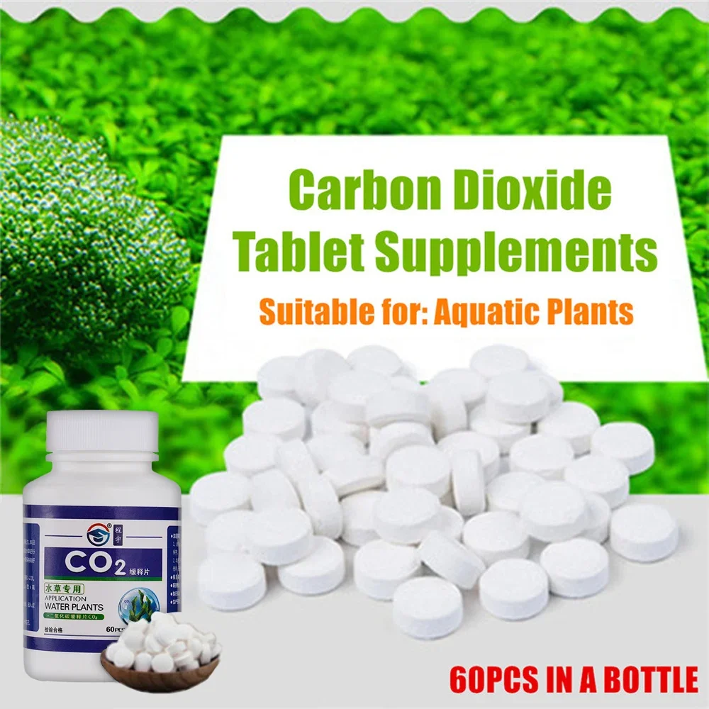 CO2 Tablet Carbon Dioxide Diffuser for Water Plant  Aquatic Leaf Float Grass Fish Aquarium Carbon Dioxide Diffuser Water Plant