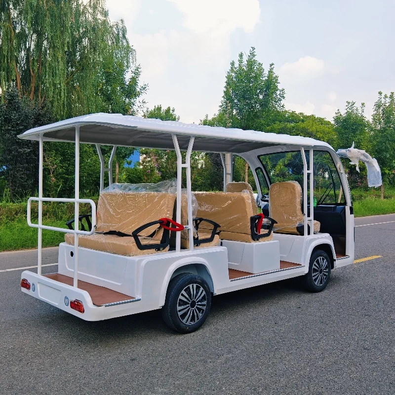 

New Design Solar Powered Electric Sightseeing Bus and Car Zoo Shuttle for Eco-Friendly Transportation Sightseeing Car