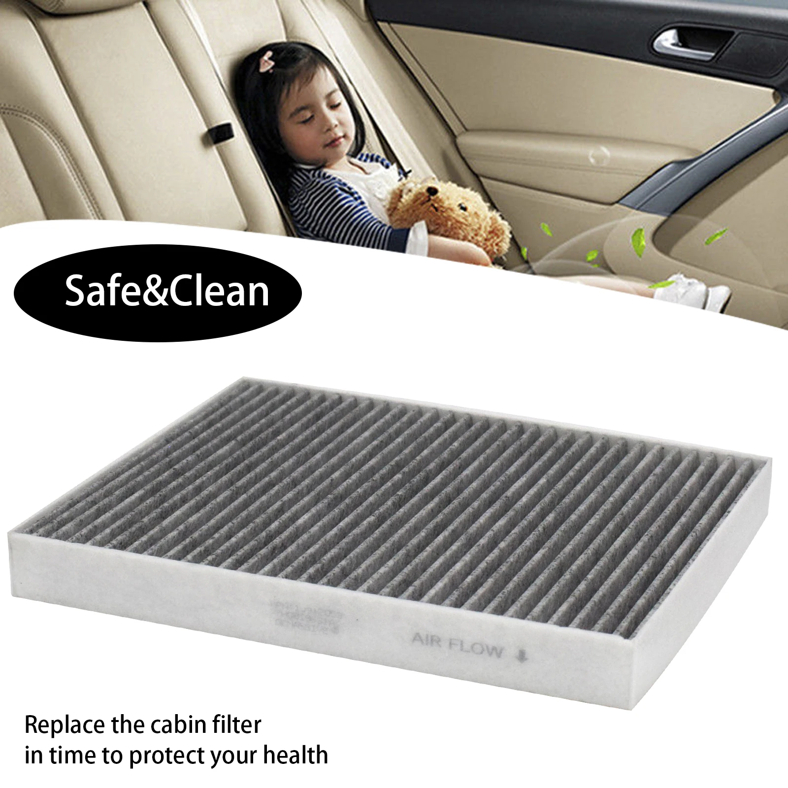 7H0819631A JZW819653E Interior Pollen Cabin Air Filter For Volkswagen VW Transporter T5 T6 Touareg 7L Multivan V VI Amarok Cars