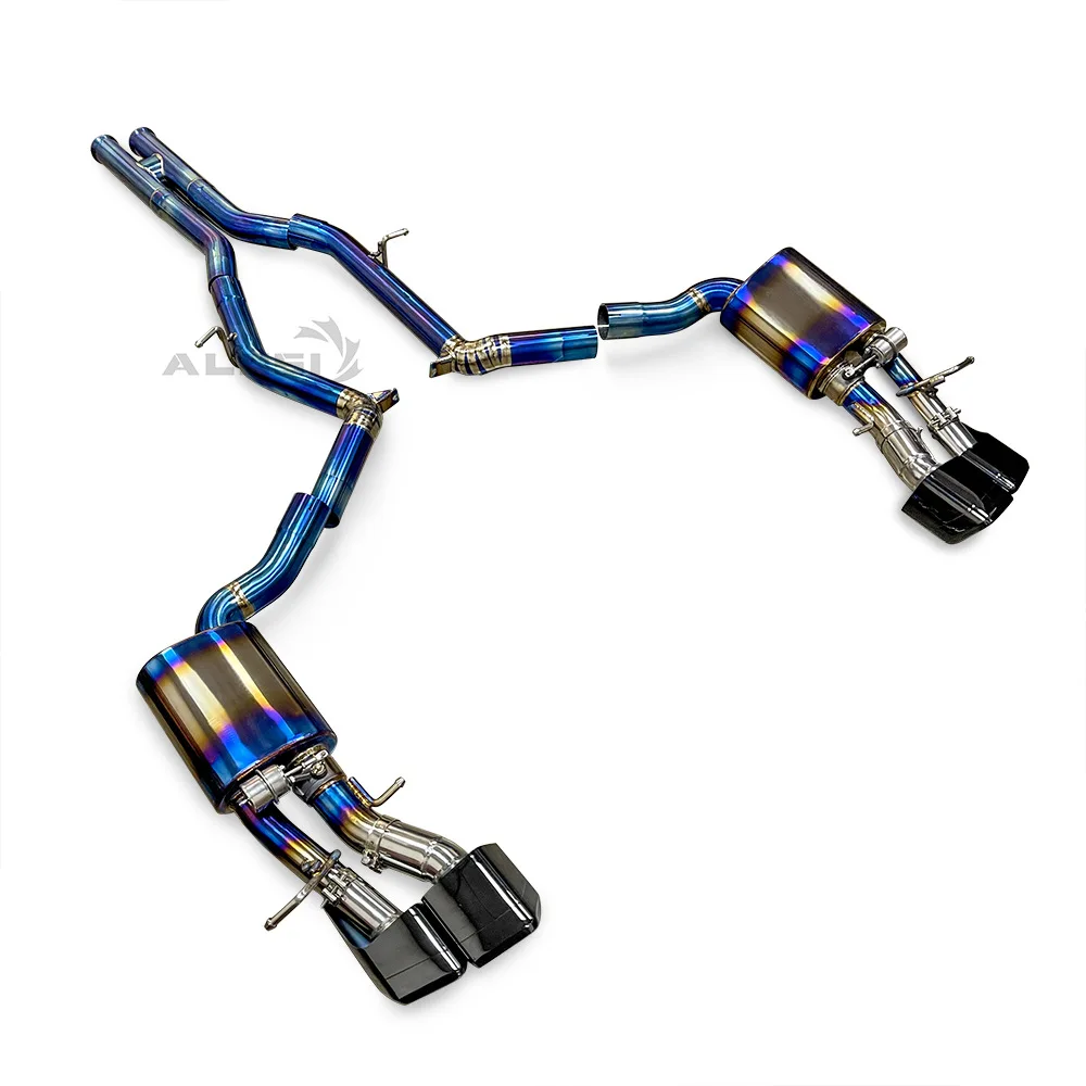 Suitable for Mercedes-Benz AMG E63W212 6.2L Titanium with Electronic Valve Cat Back Exhaust Muffler