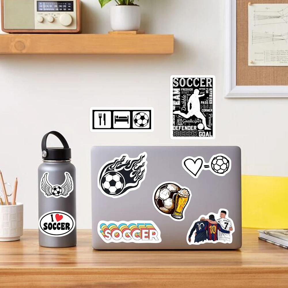 Soccer Sports Stickers Football Physical Activity Stickers Toys Gifts Phones Laptops Bottles Scrapbooks Waterproof Decals