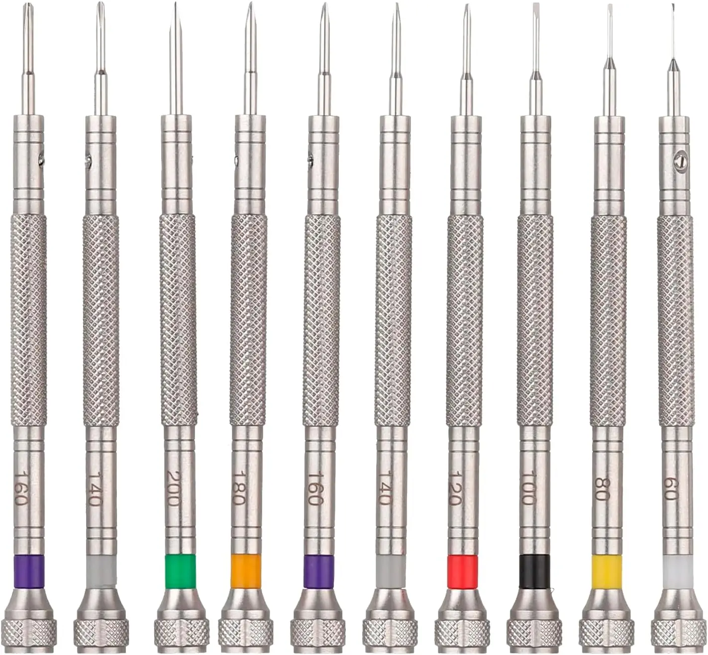 

Professional 10-Piece Screwdriver Kit for Watches, Glasses & Accessories - Stainless Steel Tools for Adjusting and Repairing