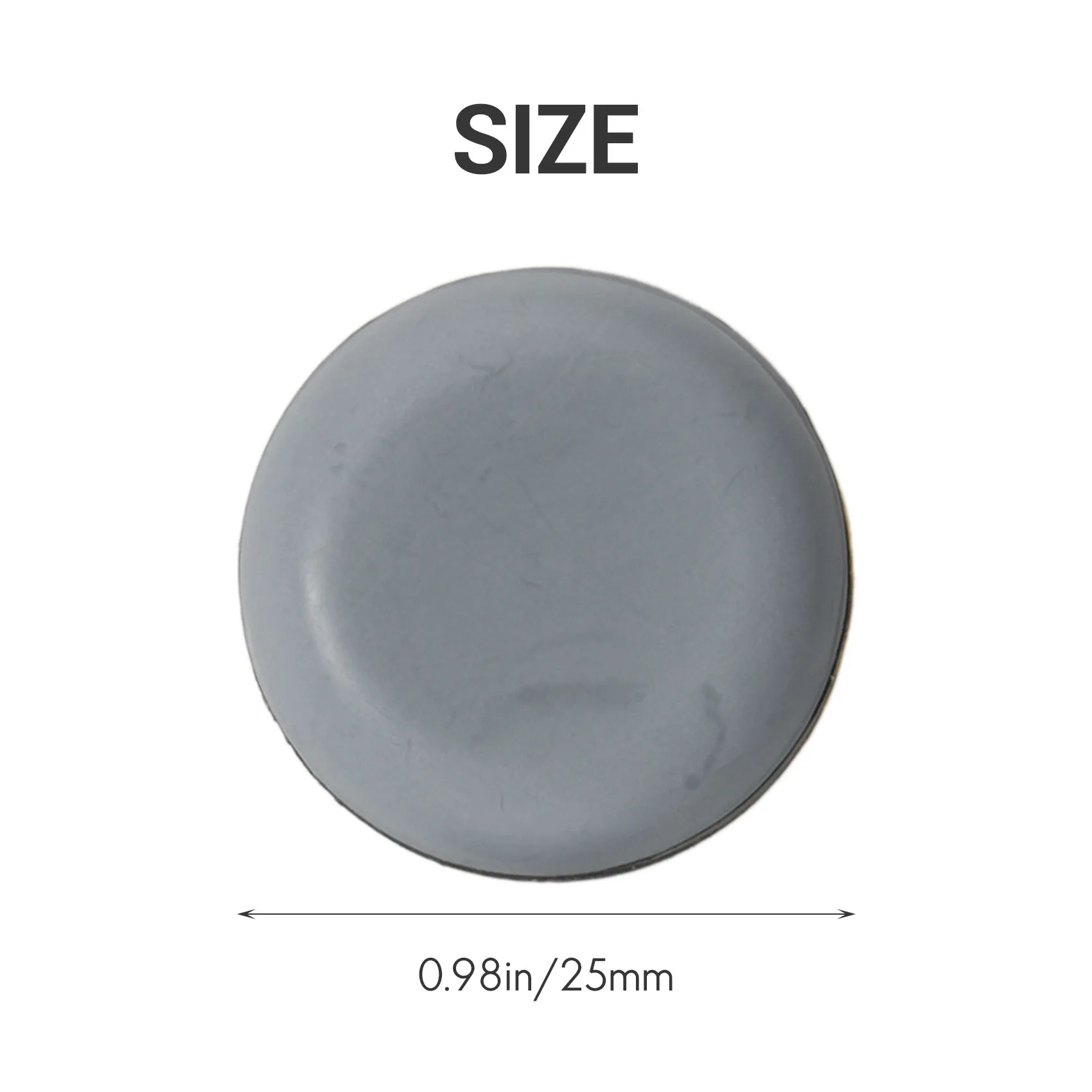 A84X-25Mm Furniture Glides Self Adhesive Chair Leg PTFE Sliders For Furniture Easy Movers (Round)
