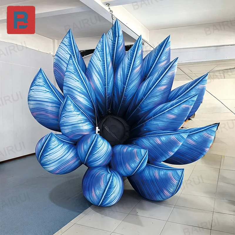 

Inflatable lotus flower, blue/pink lotus flower inflatable model, suitable for outdoor square, shopping mall theme event display