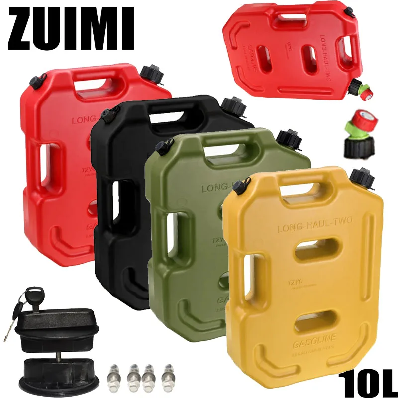 10L Camping Water Container Portable Car Driving Water Tank Large Capacity Outdoor Water Bucket with Faucet For Motorcycle Fans