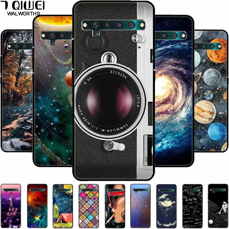 Silicone Cover For TCL 10 Pro Case Soft TPU Space Fashion Coque Cases for TCL 10 Pro T799B T799H Back Cover TCL10Pro Shockproof