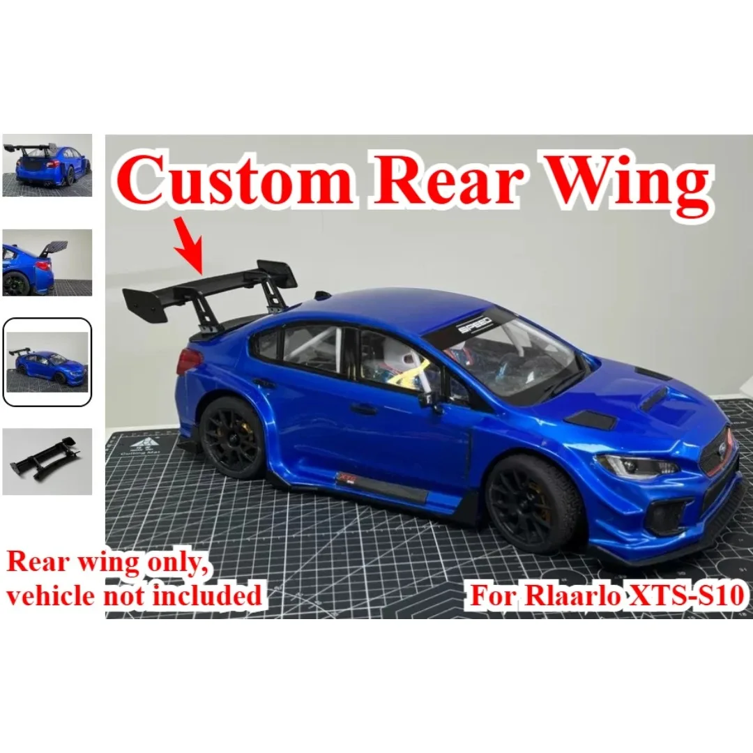 Custom Aerodynamic Rear Wing Spoiler For Rlaarlo XTS‑S10 1/10 RC Rally Car Precise Fit Racing Look Exterior Mod Upgrade Parts view 6