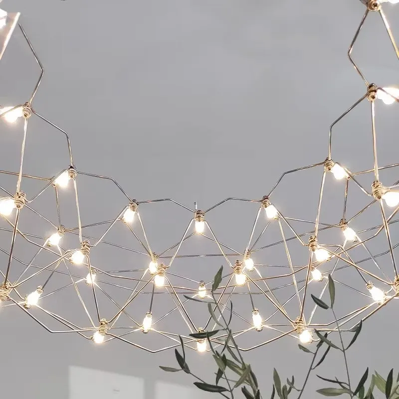 Living room pendant light modern minimalist creative light luxury starry sky firefly clothing store front desk dining room light