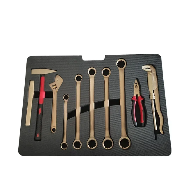 

Professional Hand Tools Kits Non Sparking Tools explosion proof set aluminum bronze 48pcs wrench hammer plier chisel set