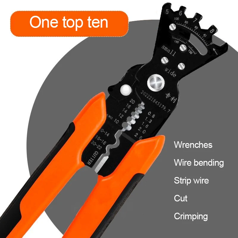 Imagem -03 - Boruix Multi-funcional Wire Stripper Wire Cutting Stripping Crimping Bending Twisting Peeling Ferramentas Manuais Alicate em 1