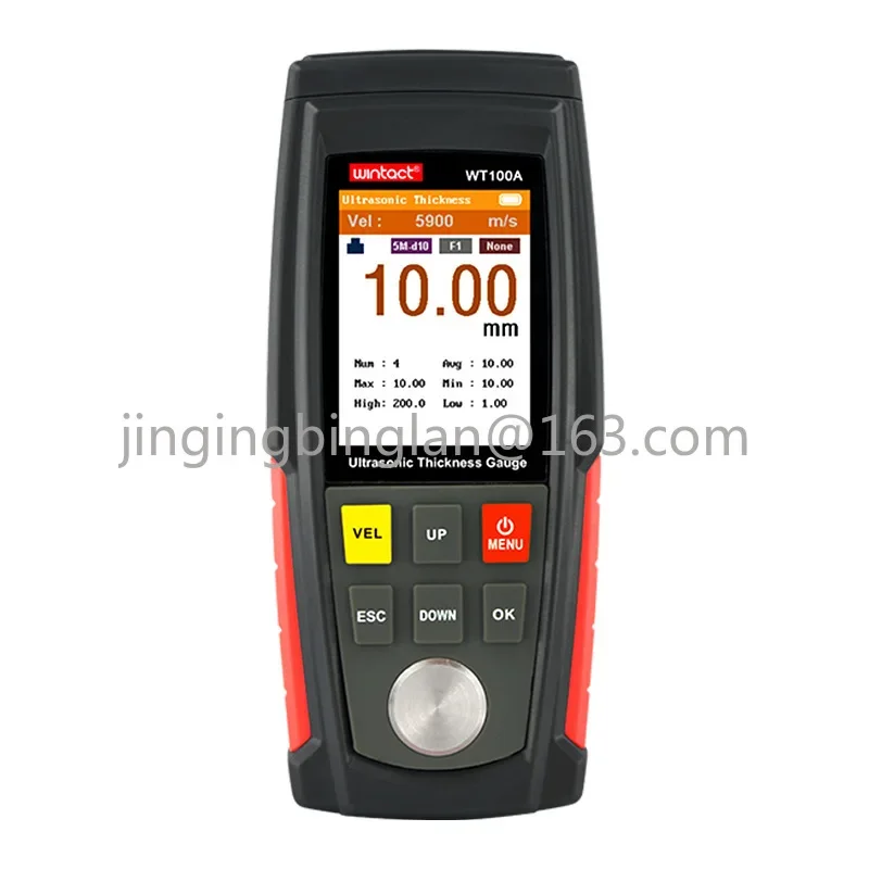 WT100A ultrasonic thickness gauge WINTACT non-destructive testing, measuring thickness range: 1.00~ 225.0