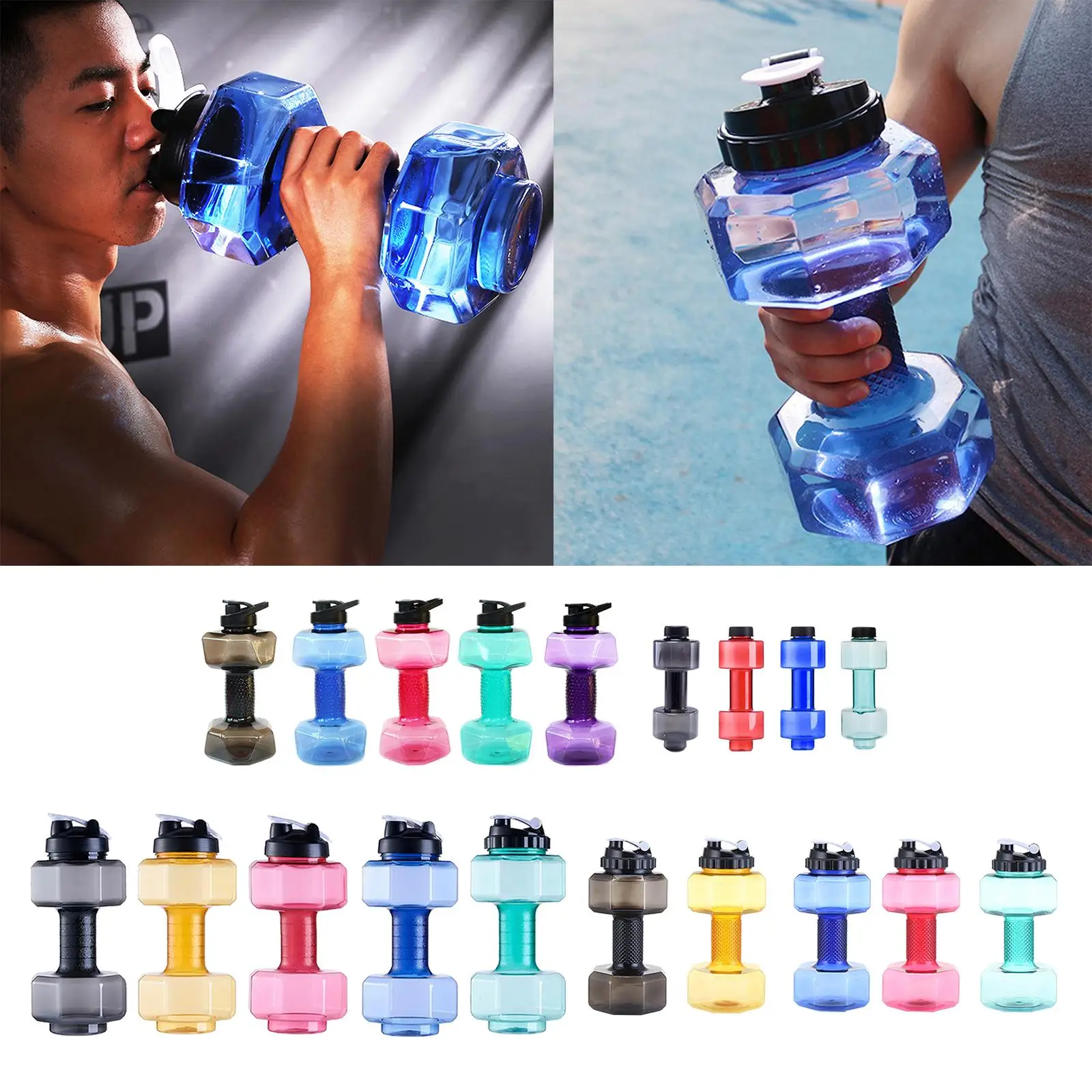 Dumbbells Adjustable Weights Sports Water Bottle Fitness Dumbbells Weight Strong