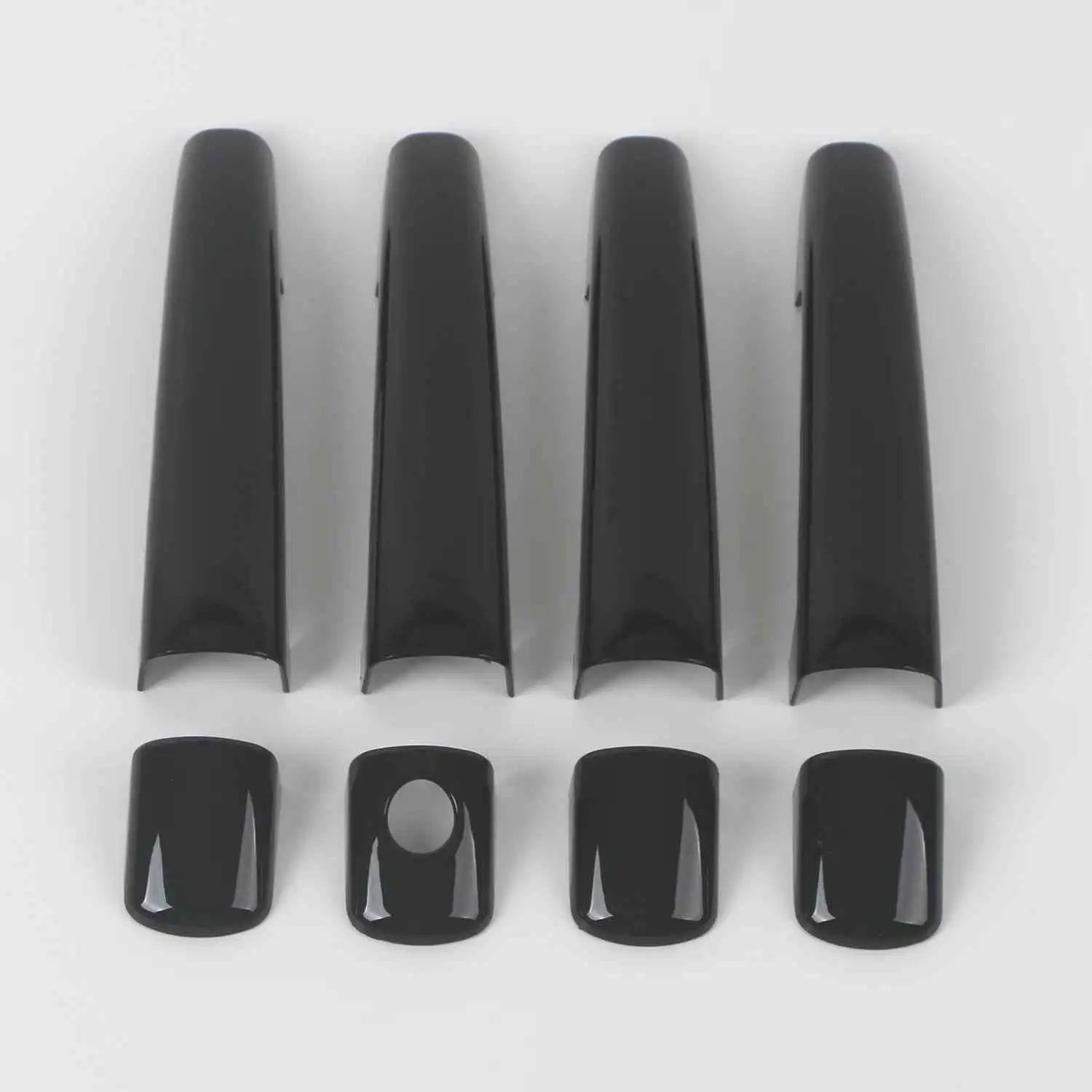 

For Peugeot 208 2012 2013 2014 2015 2016 2017 2018 2019 ABS Glossy Carbon Fiber DOOR HANDLE COVER TRIMS CAR STYLING ACCESSORIES