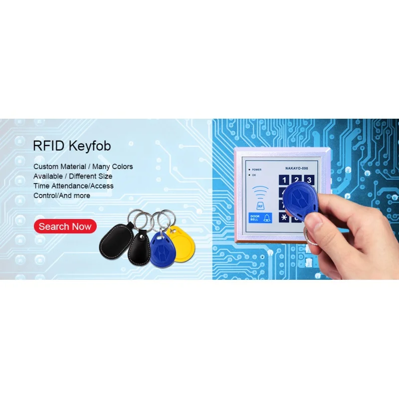 RFID Card 125Khz 100pcs/lot 26 Bit Proximity TK4100 Keyfobs RFID Proximity Keychain ABS Waterproof Keyfobs