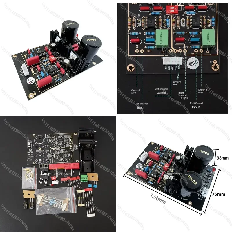 MM MC Phono Preamplifier Board Vinyl Record Player Amplifier NE5532 LME49720NA OP Amp Chip Dual Circuit Audio Preamp Module