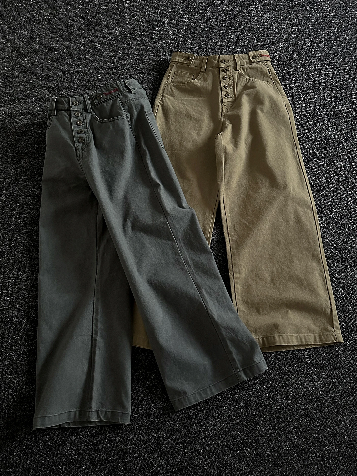 

Rise Brandvibe Men's Straight Leg Workwear Casual Pants Vintage Waed Design Spring Collection Cotton 00% Comfortable Fit