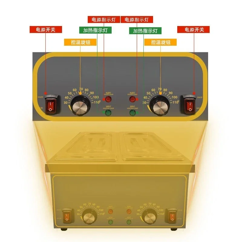 

Commercial single-cylinder, double-cylinder electric heating furnace Malatang, equipment pot Oden cooking, braised cooking