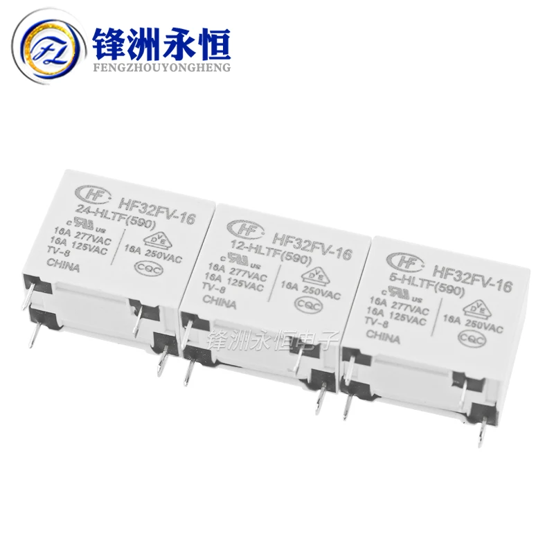 HF32FV-16-5/12/24-HLTF set of normally open 4-pin 16A277VAC Hongfa relay 5V 12V 24V