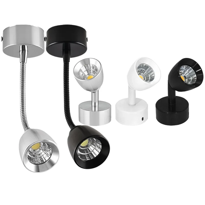 

Dimmable 3W 5W LED Spotlights led ceiling Down lights Surface Mounted Light bulbs for cabinet counter showcase AC110V 220V