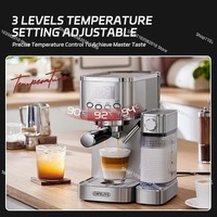 Cafelffe 20Bar Stainless Steels Semi Automatic Espresso Cappuccino Latte Coffee Machine Automatic Milk Froth Cafetera Present