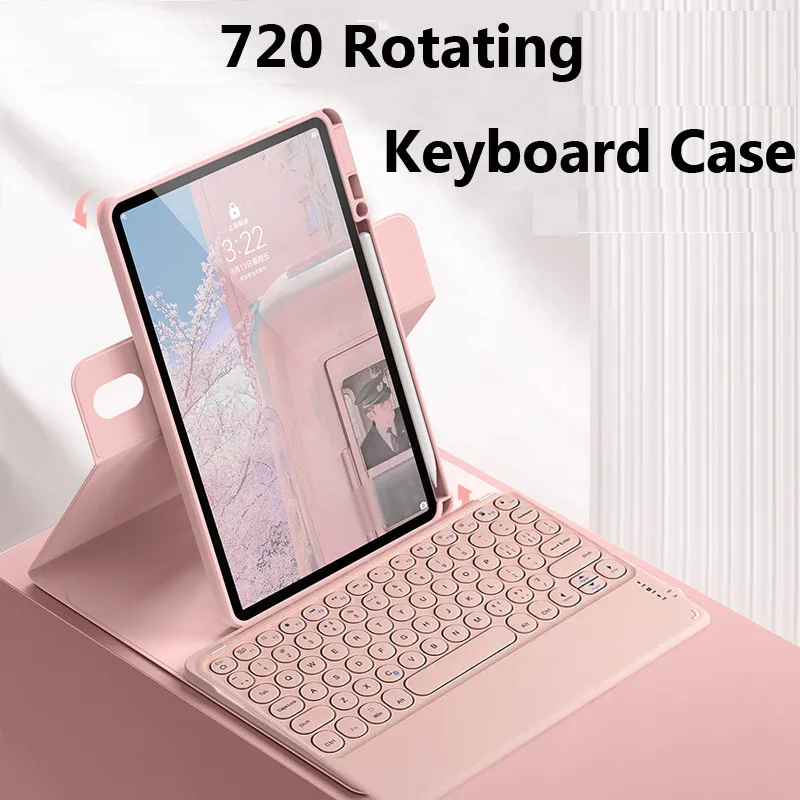 

Touchpad Keyboard For HonorPad X8A 11 Inch 2024 Honor Pad X8a 11" 720 Rotating Smart Auto Wake Up Keyboard TPU Back Cases Cover
