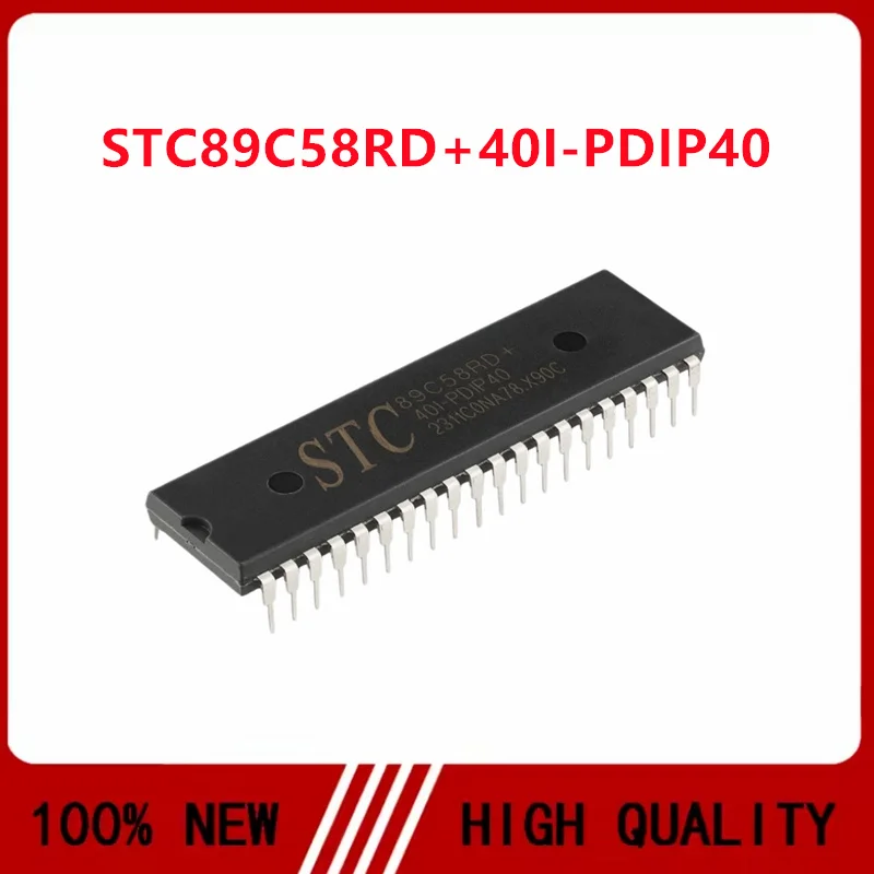 2PCS/LOT STC89C58RD+40I-PDIP40 89C58RD+ 40I-PDIP40 DIP40 Integrated circuit IC chip