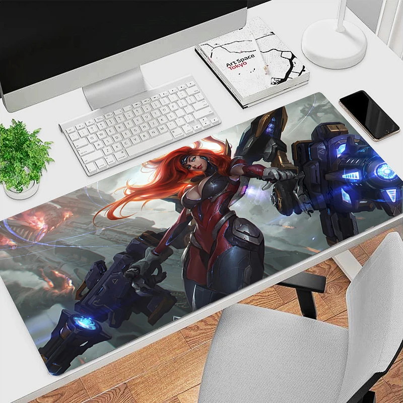 League Of Legends Miss Fortune Kawaii Mouse Pad Office Laptop Anime XXL Keyboard Mousepad PC Gaming Accessories Desk Mat Carpet